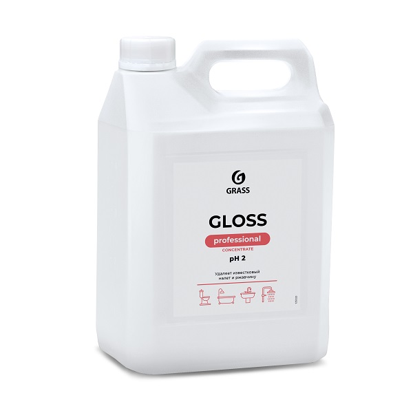 Средство чистящее для сантехники Grass "Gloss Concentrate", 5л, против минеральных загрязнений