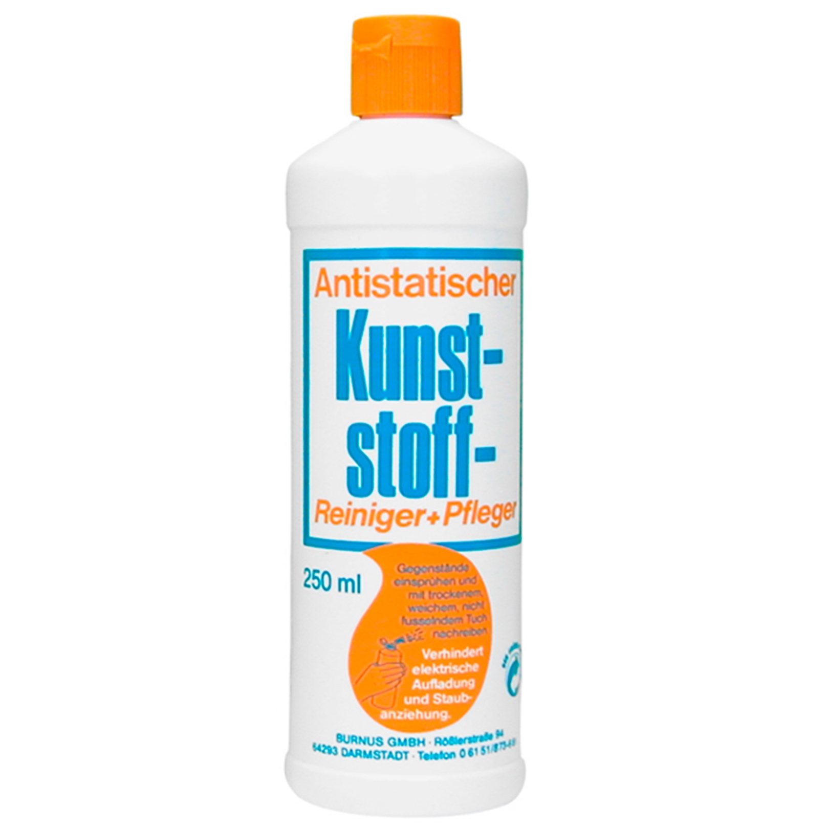 Средство чистящее для пластика Kunst-stoff, 250мл, антистатический эффект